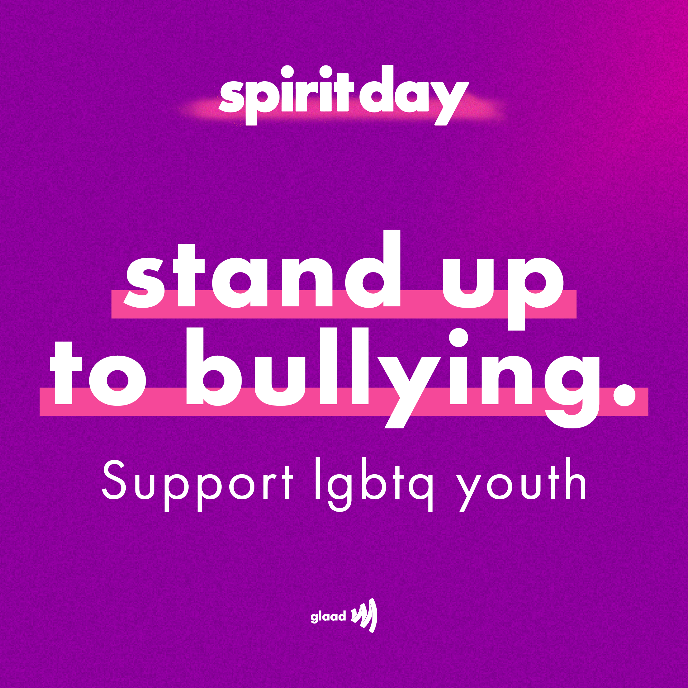 Spirit Day - Support LGBTQ Youth
