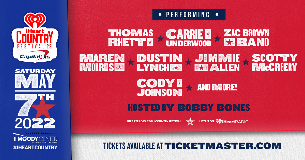 Artist of the Week 2022 iHeartCountry Festival Lineup iHeart Blog