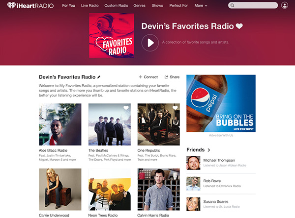♫ Your Favorites Radio  All your favorite songs and artists